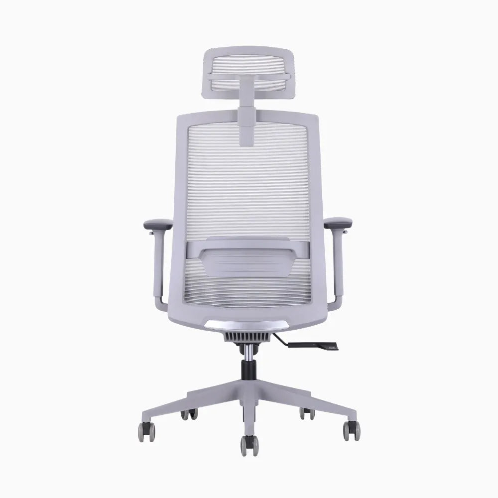 Ken plus grey ergonomic chair in full mesh