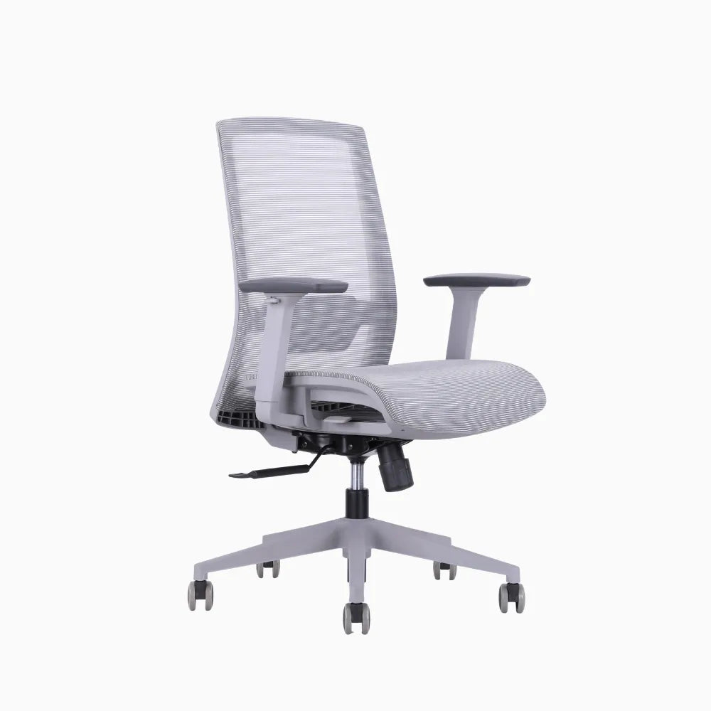 Ken plus grey ergonomic chair in full mesh
