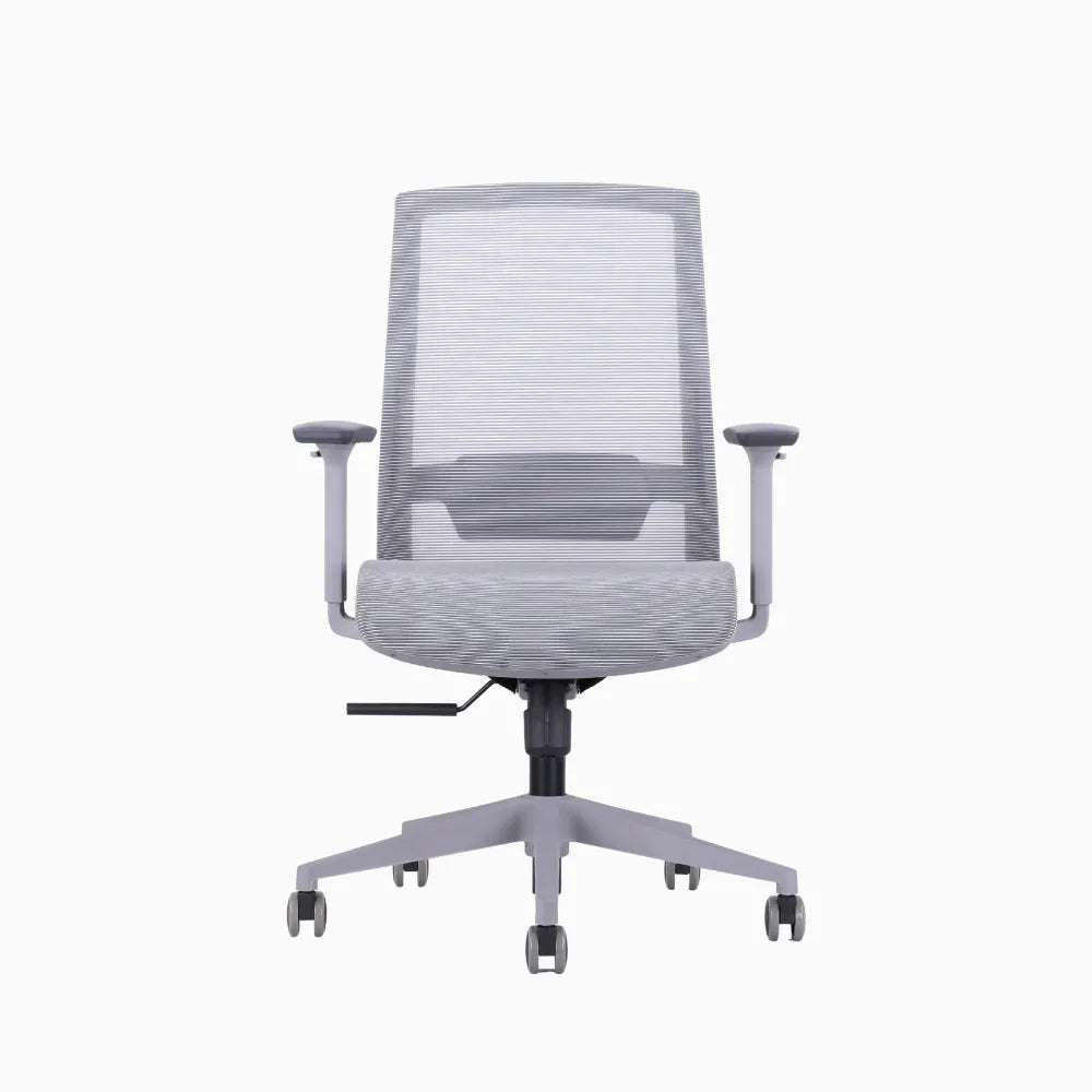 Ken plus grey ergonomic chair in full mesh