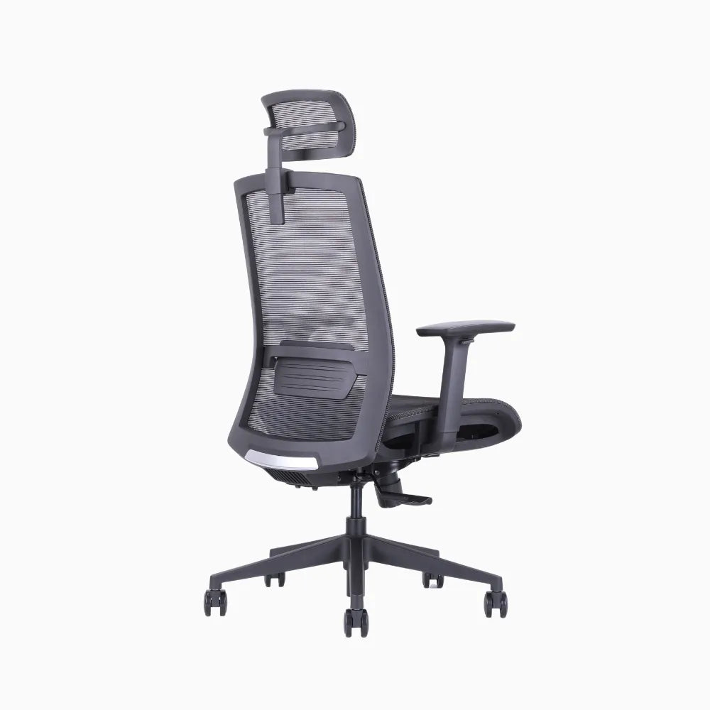 Ken plus black ergonomic chair in full mesh
