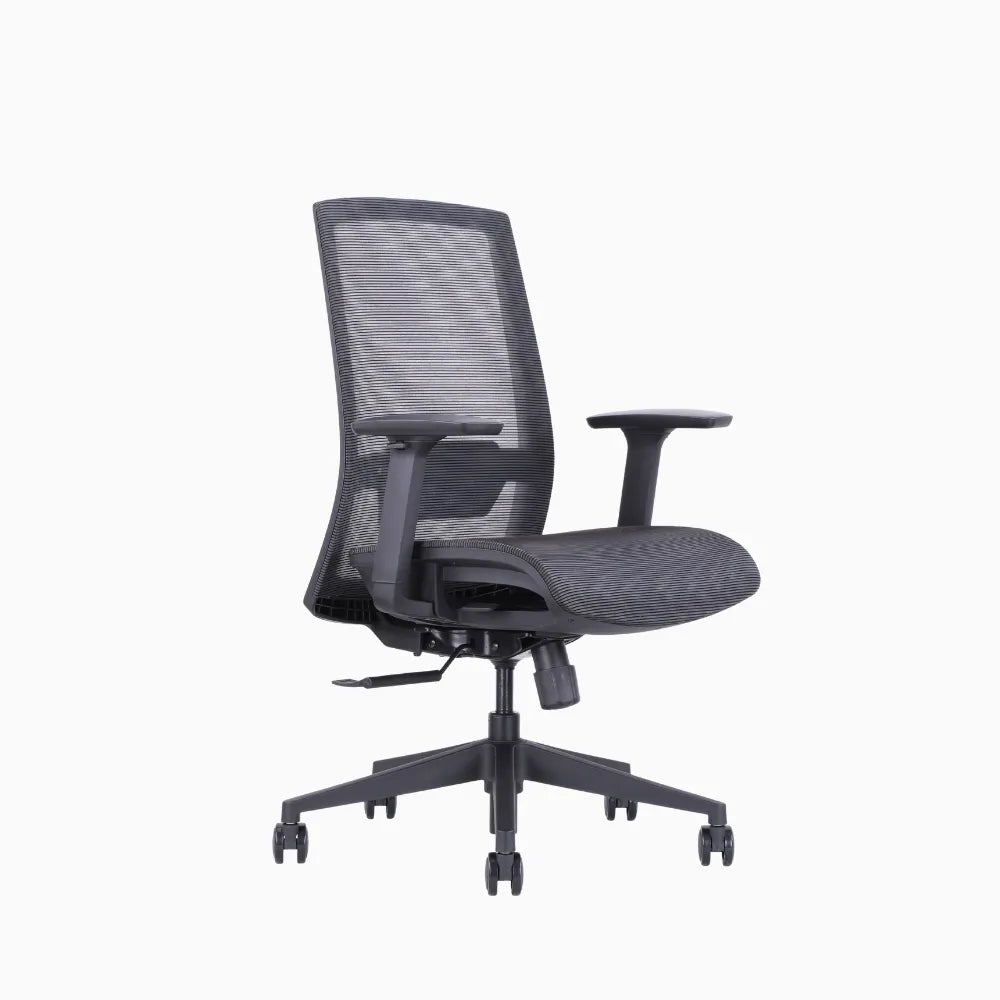 Ken plus black ergonomic chair in full mesh
