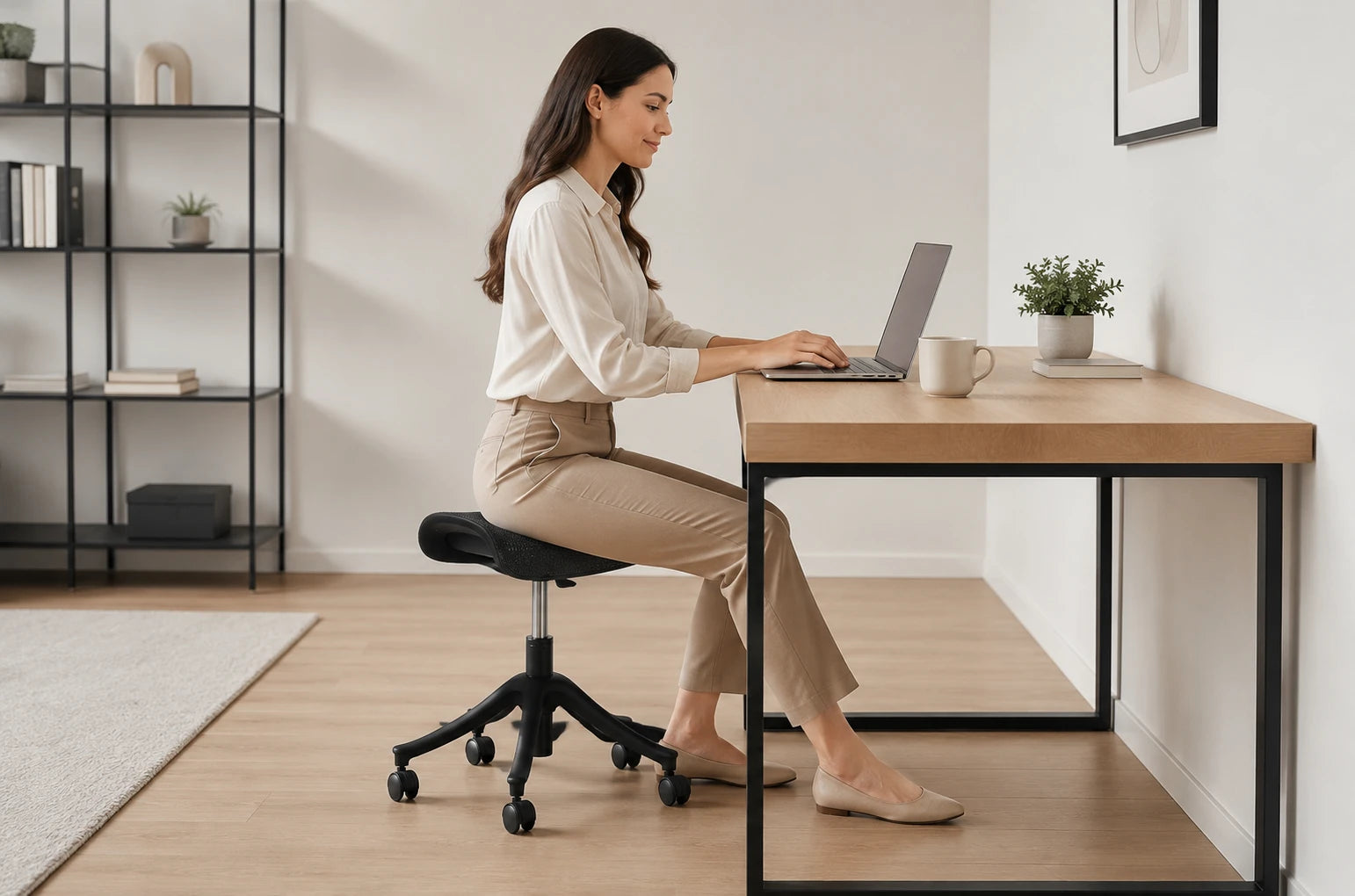 Fuse Pro used as a mini stool with a person sitting on it