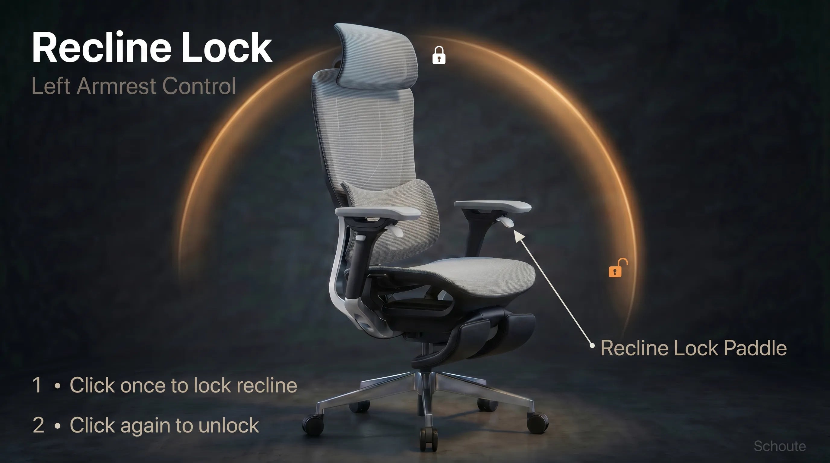 Schoute_A_modern_ergonomic_office_chair_recline_locking
