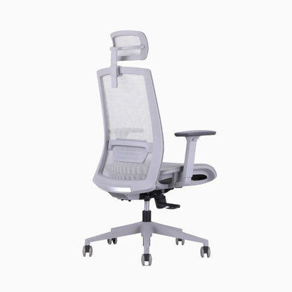 Ken plus grey ergonomic chair in full mesh 