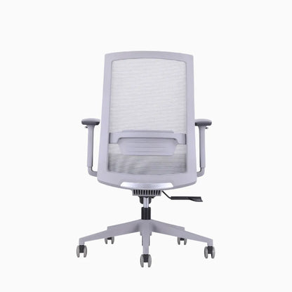 Ken plus grey ergonomic chair in full mesh 