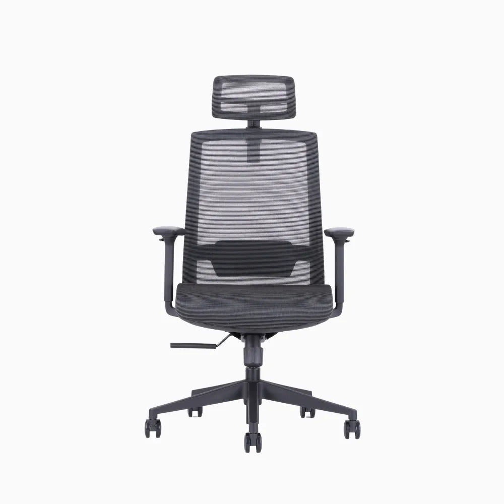 Ken plus black ergonomic chair in full mesh 