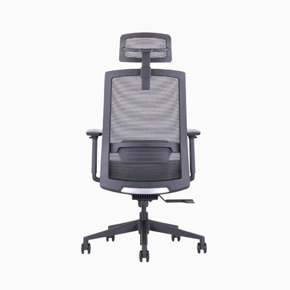 Ken plus black ergonomic chair in full mesh 