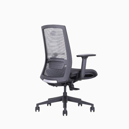 Ken plus black ergonomic chair in full mesh 