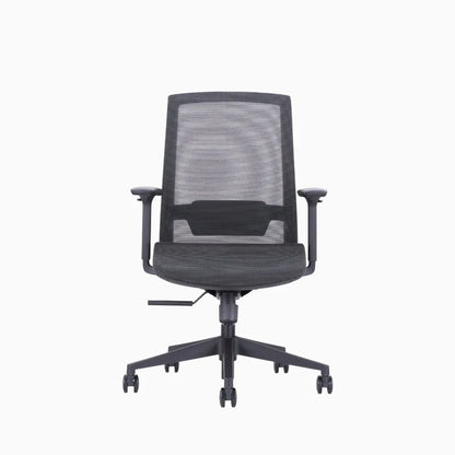 Ken plus black ergonomic chair in full mesh 
