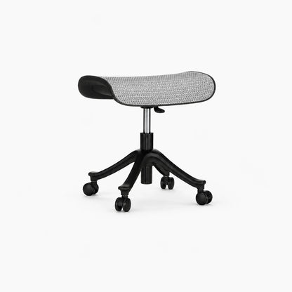 Fuse Pro light grey adjustable footrest under a work desk