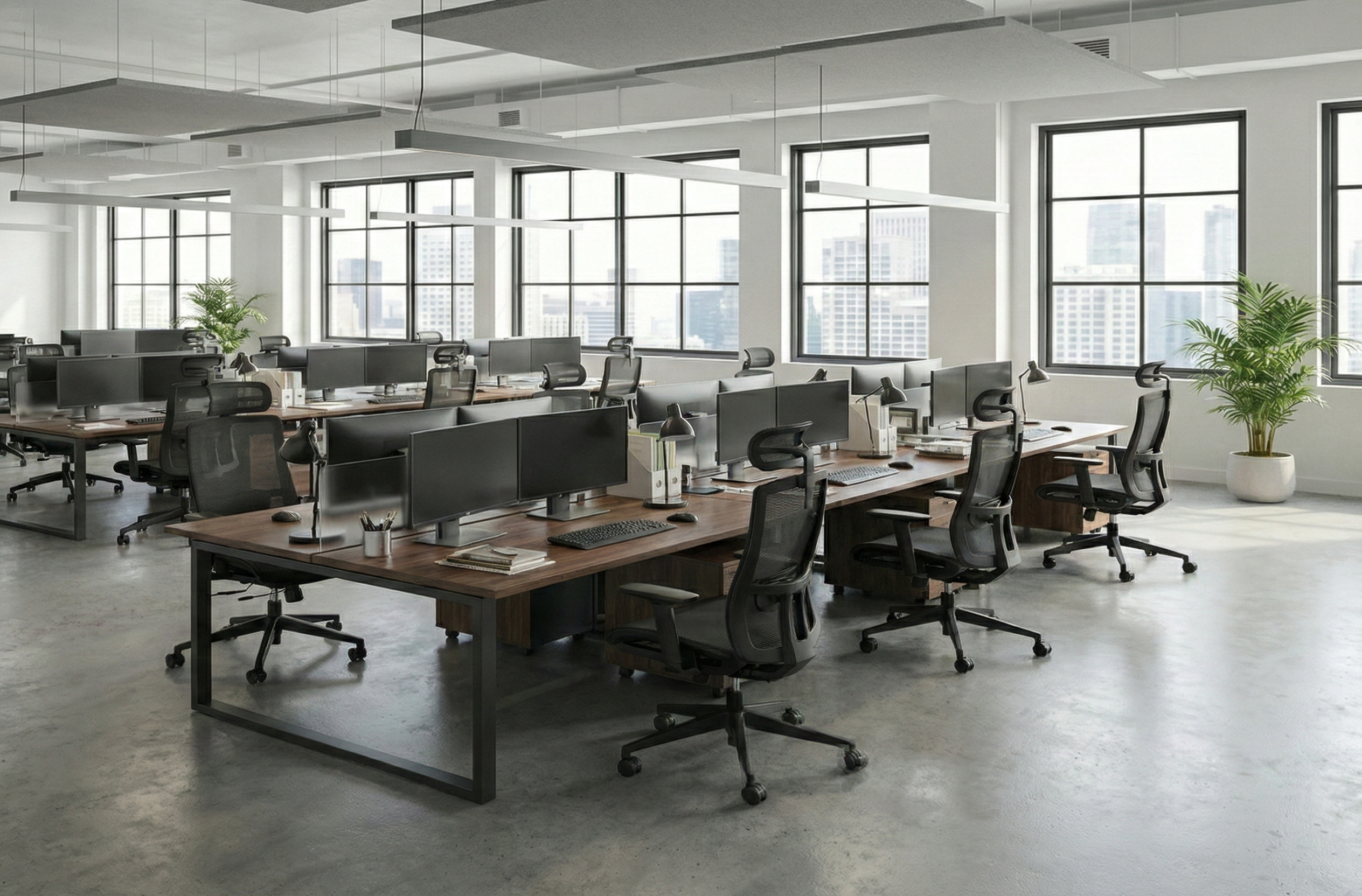 full mesh ergonomic chair in office