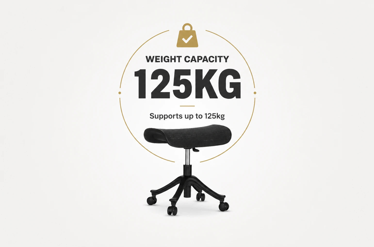 Fuse Pro footrest supporting a 125 kg weight load