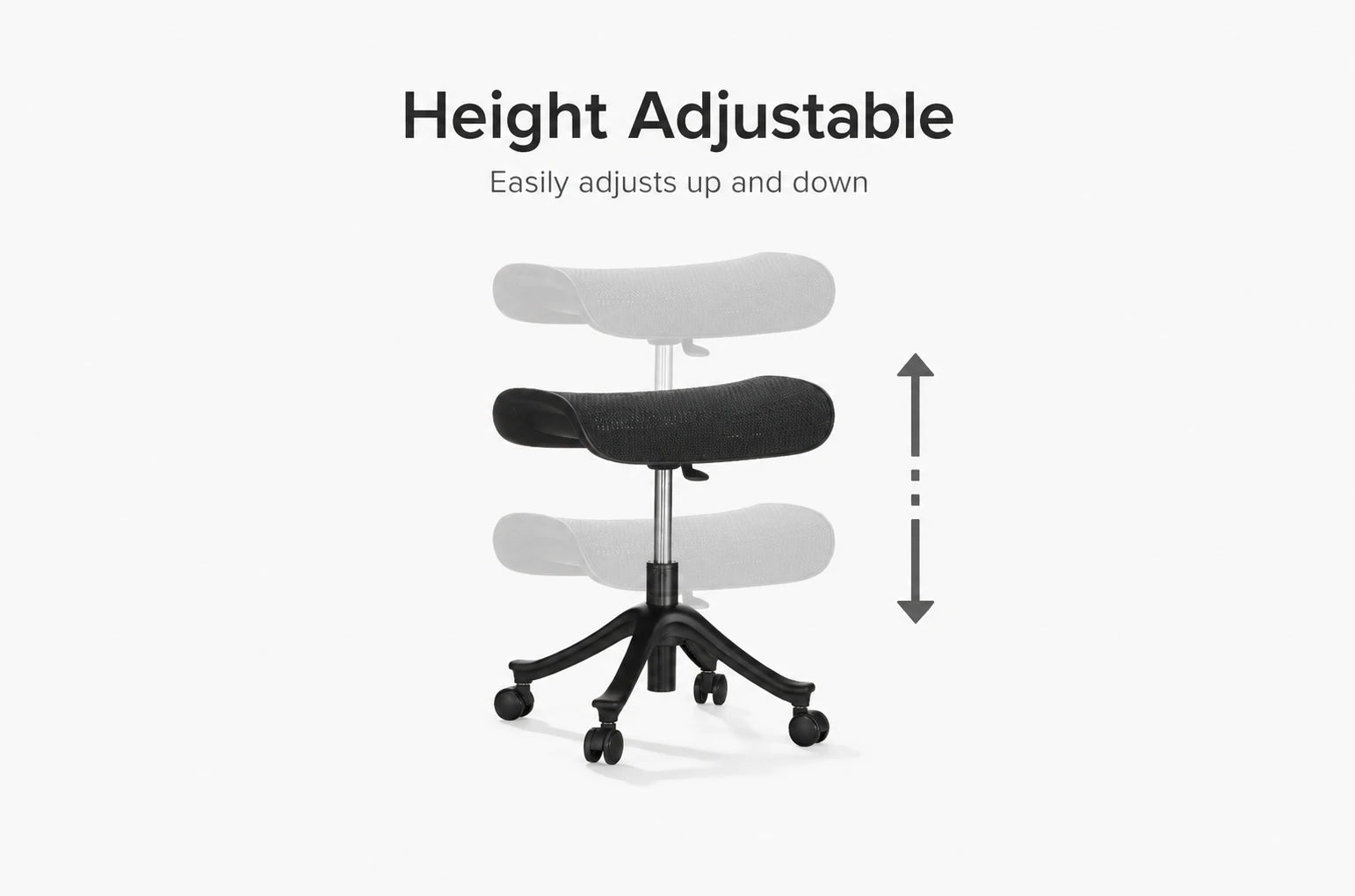 Fuse Pro height-adjustable footrest with hydraulic lever