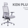 Ken plus full mesh GREY ergonomic office chair