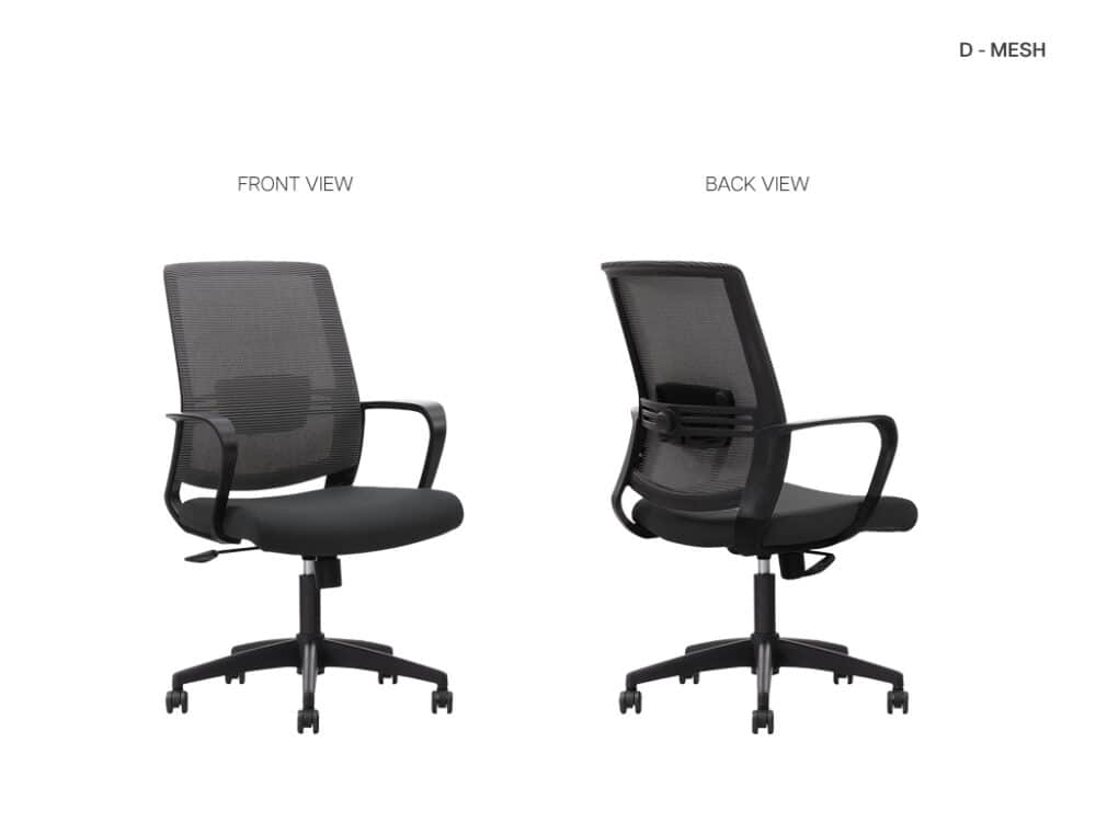 D-mesh basic office chair - angles
