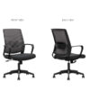 D-mesh basic office chair - angles