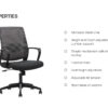 D-mesh basic office chair - properties