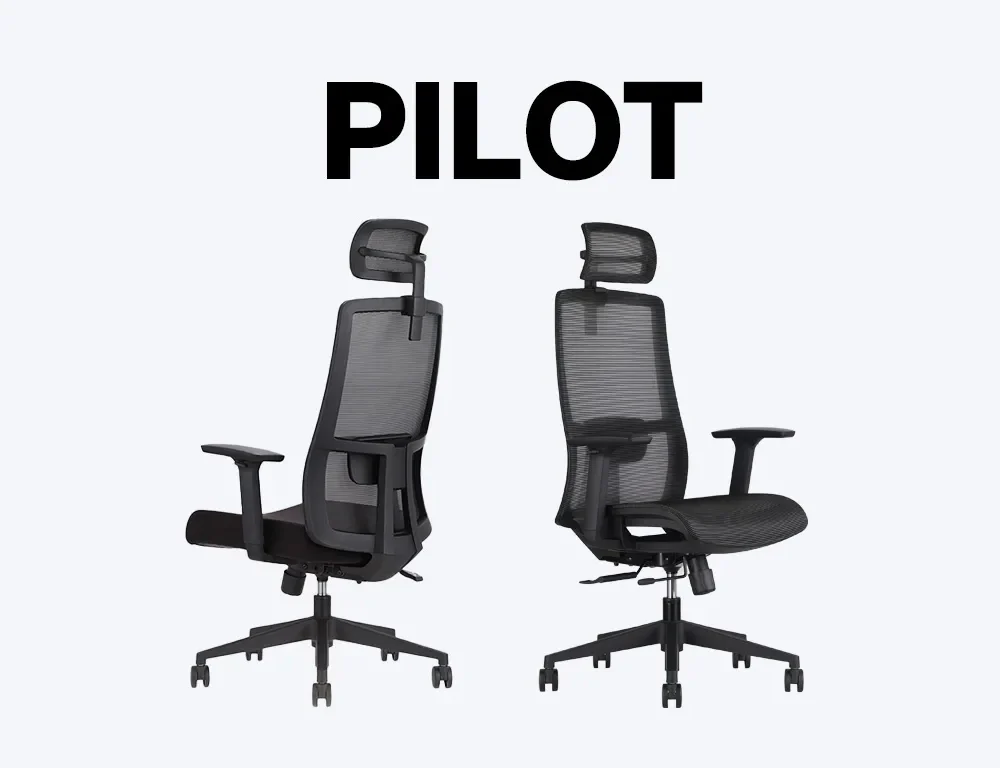Pilot (Black Frame) Ergonomic Office Chair