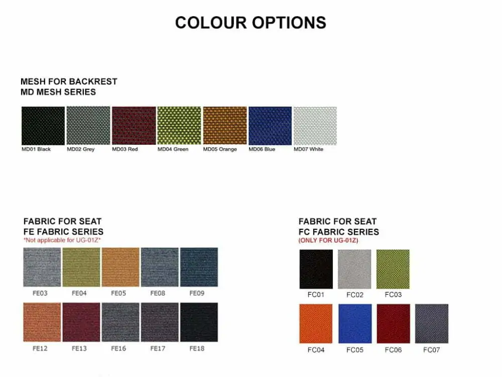 Artigence visitor chair - colour options