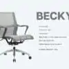 becky conference chair (grey) - features