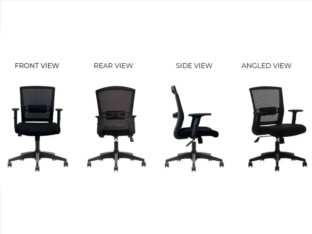C-mesh office chair - angles