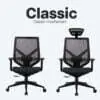 Tender form full mesh ergonomic office chair - classic in high-back and mid-back