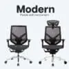 Tender form full mesh ergonomic office chair - modern in high-back and mid-back
