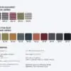 Ken + Grey frame ergonomic office chair colour options and properties