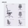 UE GREY Mesh Ergonomic Chair in high-back and mid-back