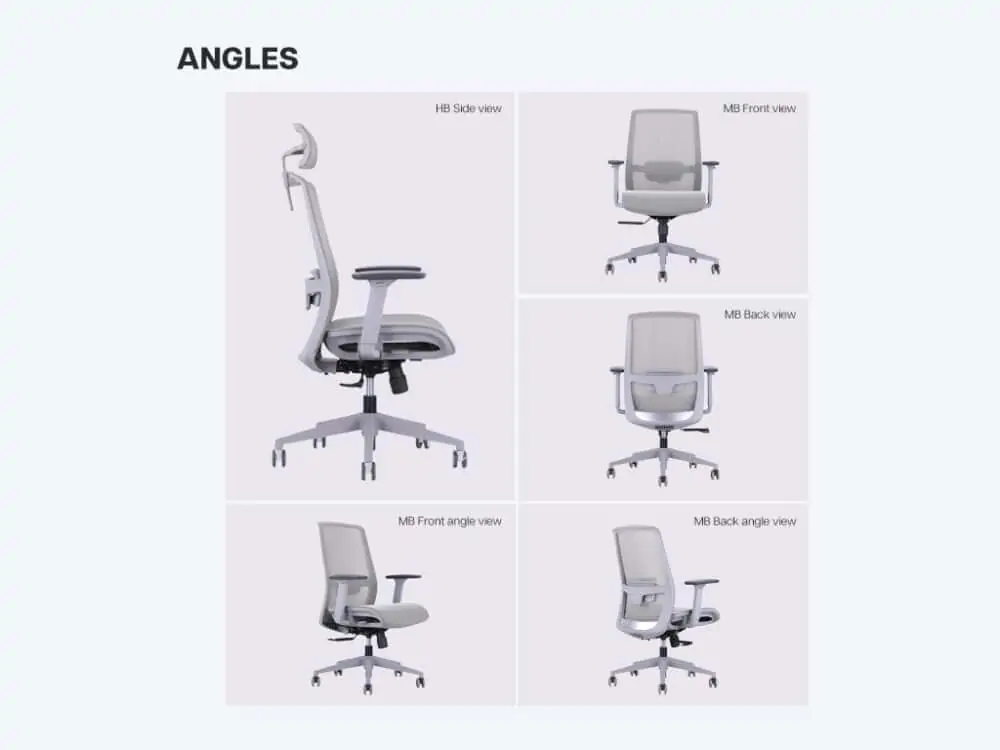 UE GREY Full Mesh Ergonomic Chair